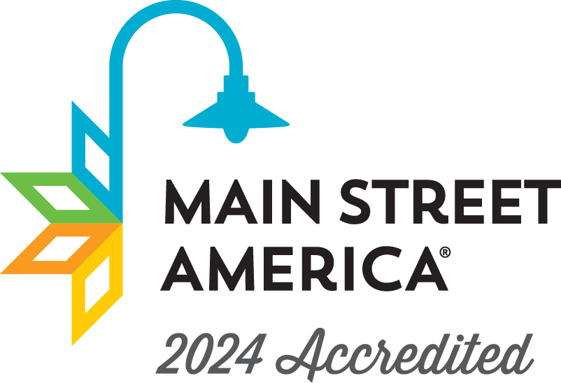 Main Street America logo with "2024 Accredited" written underneath